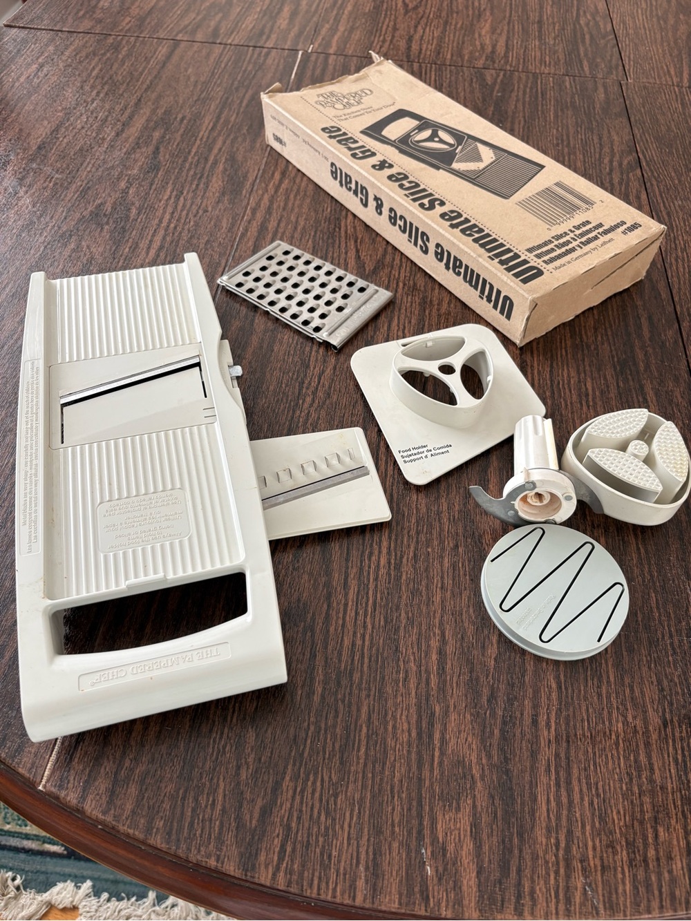 The Pampered Chef Brown Cardboard Ultimate Slice & Grate Box